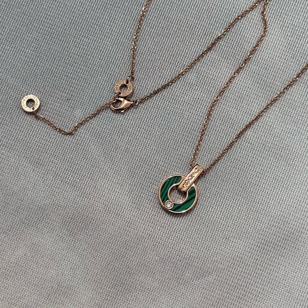 Bvlgari Copper Coin Rose Gold Necklace